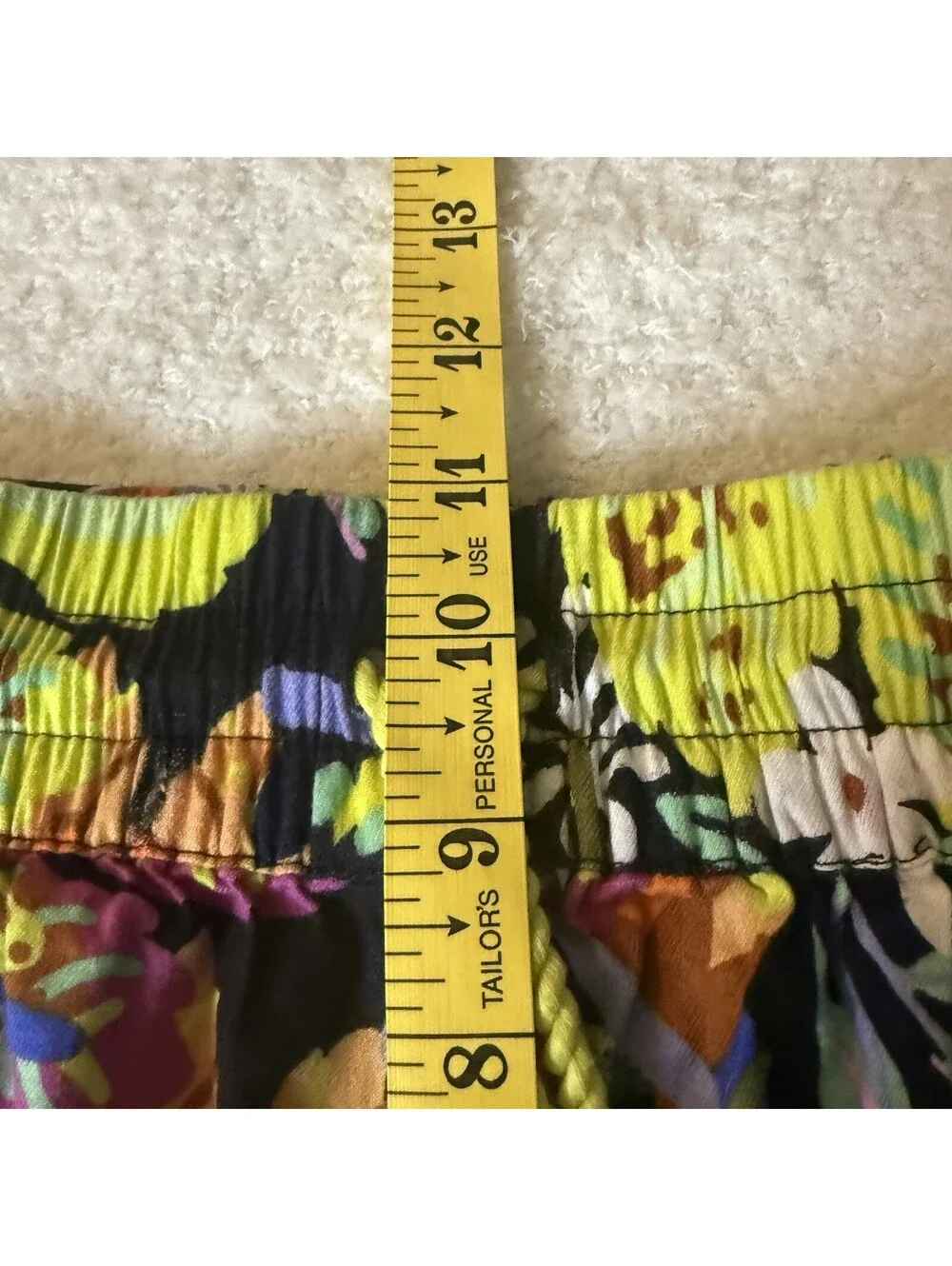Marcos Navarro Anthropologie Floral Shorts Women XXS Tassel Boho Pull On